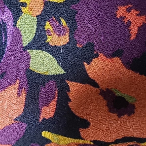 Westbound Multicolored Fall Bohemian Peasant Long Sleeve Shirt Sz L - Picture 9 of 10